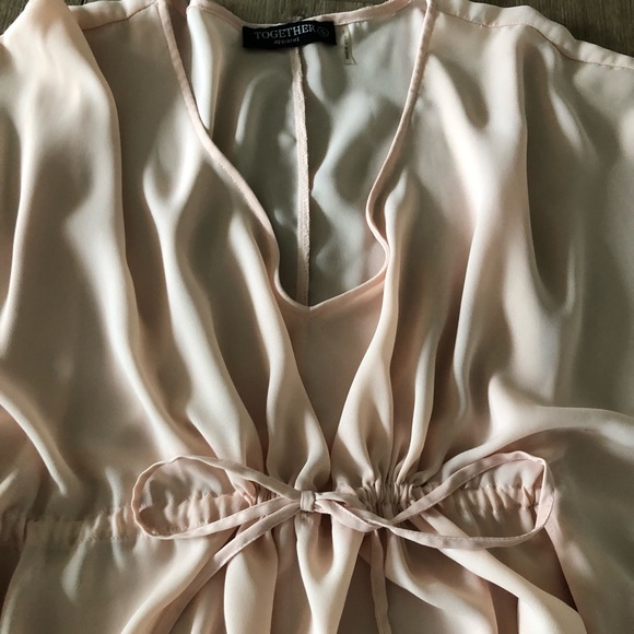 Together Apparel Blush Fringe Tunic - Picture 2 of 5
